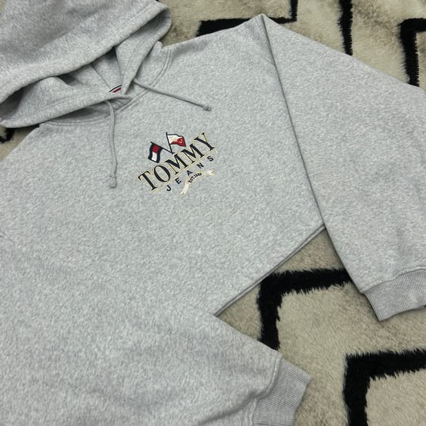 [S]타미진스 크롭 후드/멜란지그레이/기모