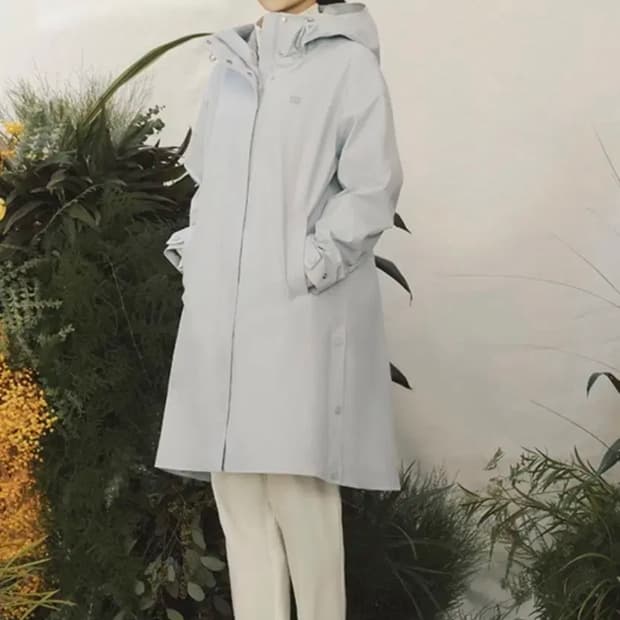 미착용 코오롱 23 웨더코트 롱코트 크림 베이지 프리여성95 정가39만