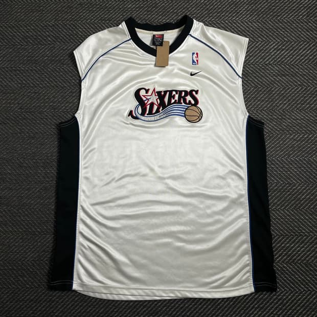 00s 나이키 필라델피아 세븐티식서스 바스켓볼 져지o 4398