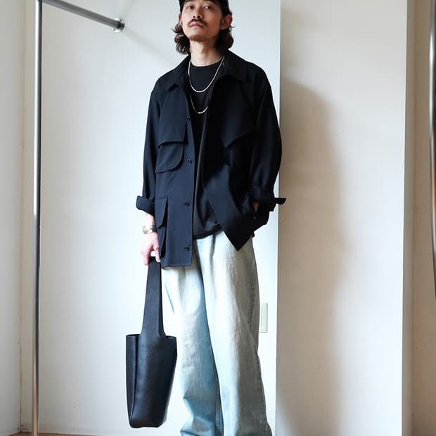 blurhms wool voile beacon jacket 네이비 4