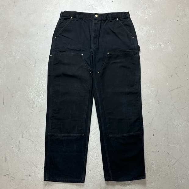 OG USA Made 칼하트 B01 더블니 블랙 칼하트 썩블니 카펜터