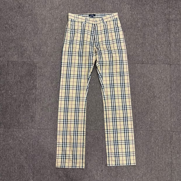 버버리 제팬 블랙라벨 코튼 스트레이트 팬츠 (29) 