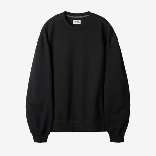 (S급) 러프사이드 엘보 패치 오버사이즈 맨투맨