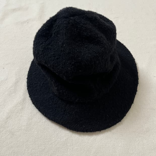 요지야마모토 부클 울 버킷햇 yohji yamamoto noir
