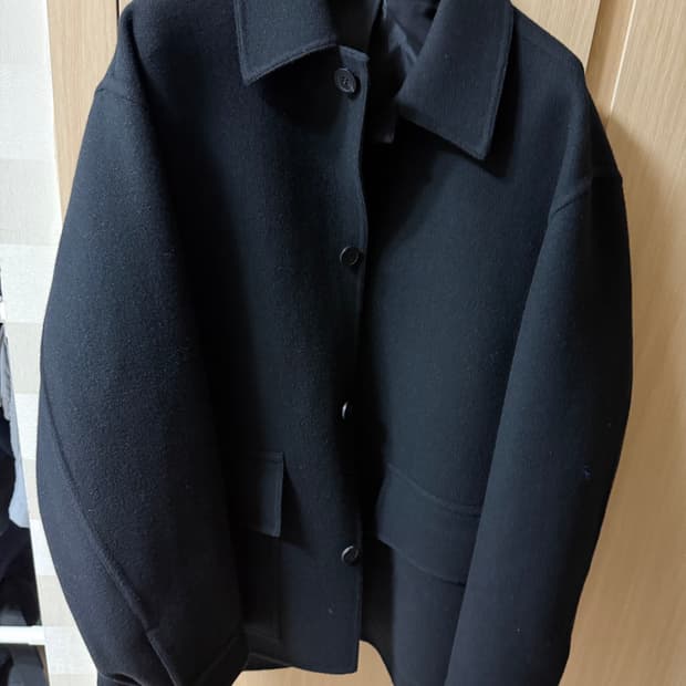 솔리드옴므 하프코트 (블랙,48)