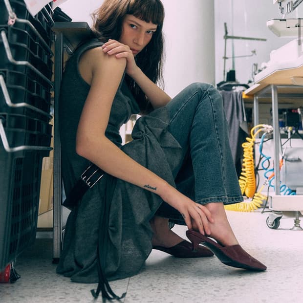 무드나잇 에린 스퀘어 키튼힐 뮬 3cm 버건디 오픈와이와이