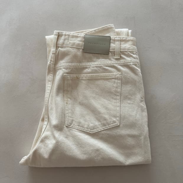 브라운야드 레귤러데님 셀비지 에크루