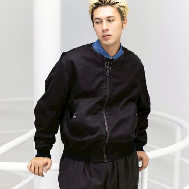 25fw Vintage Silk Flight Custom Jacket