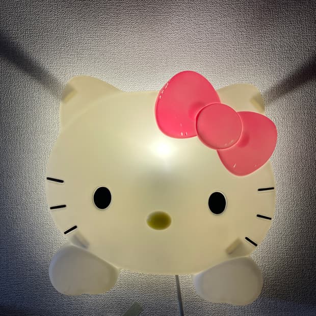 고전 키티 희귀매물) 키티 조명 벽 무드등