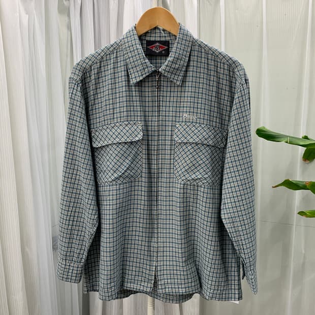 일본 빈티지 BEAR 아웃포켓 체크 셔츠 점퍼1924