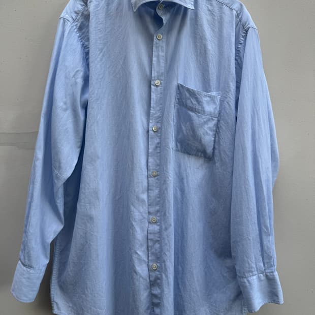 자크뮈스 르 가조  스트라이프 코튼 셔츠  JACQUEMUS LE GAD