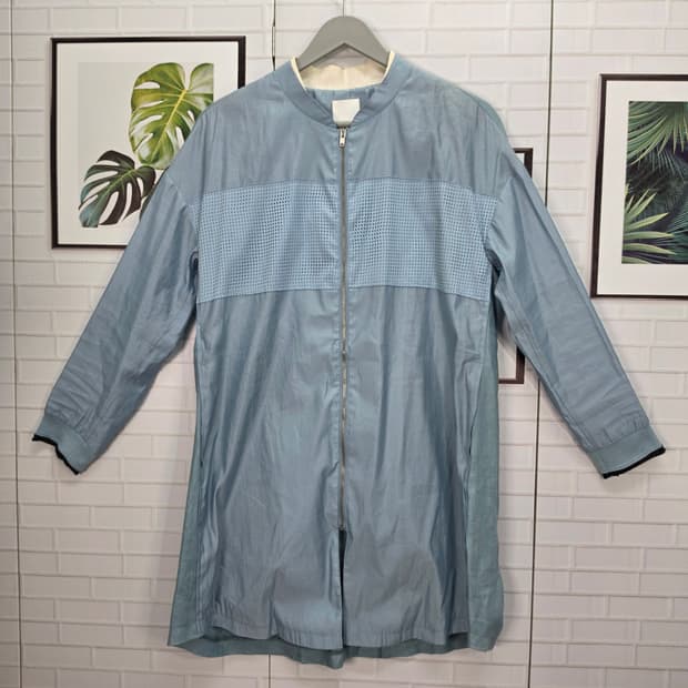 KUHO 구호 마 혼방 집업 롱자켓 55사이즈