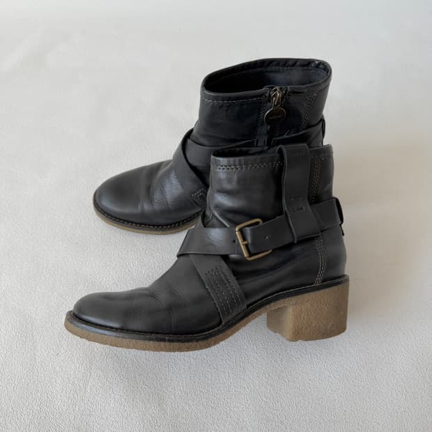 [EU38]제옥스(GEOX) 이탈리안 레더 벨크로 부츠