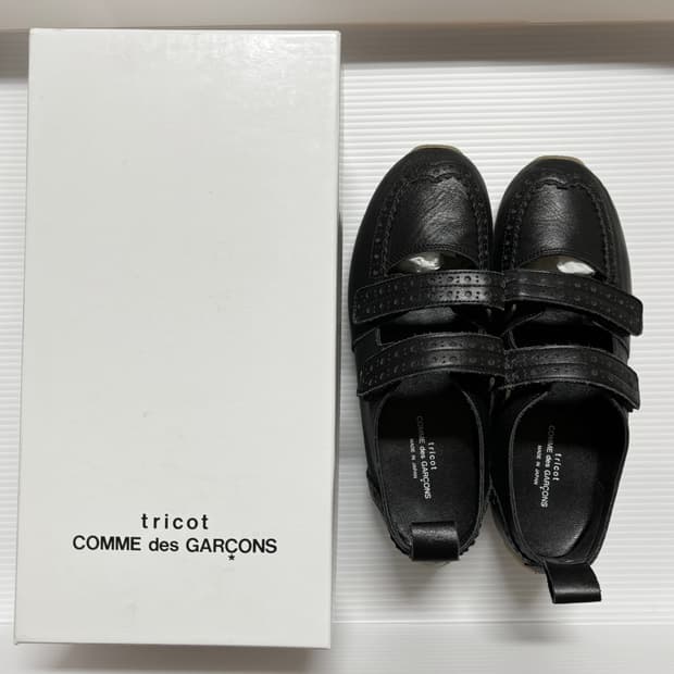 Comme des garcons 꼼데가르송 트리콧 메리제인 스니커즈