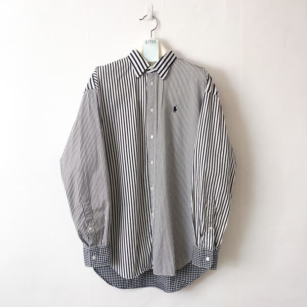 [US6] 폴로 랄프로렌 스트라이프 패치워크 셔츠 