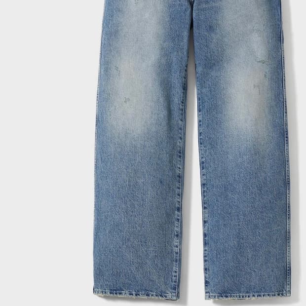 [POTTERY] 원워시드 와이드 데님 팬츠_미드블루2 (1사이즈)