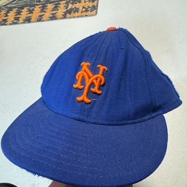 90s 빈티지 뉴에라 뉴욕메츠 울 스냅백 made in usa 모자