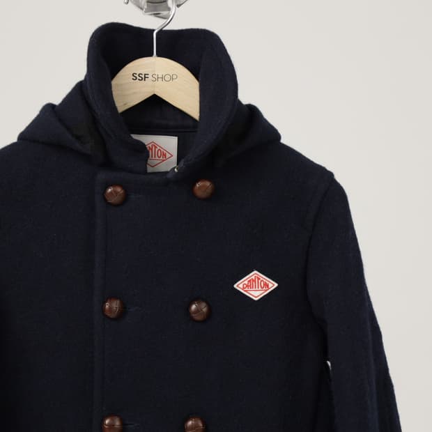 단톤 더블버튼 울 후드코트