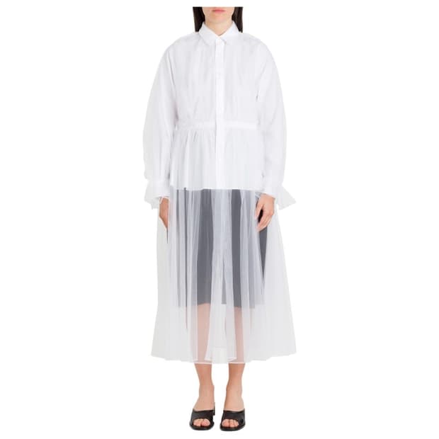 20ss 느와케이니노미야 꼼데가르송 튤 레이어드 셔츠 s