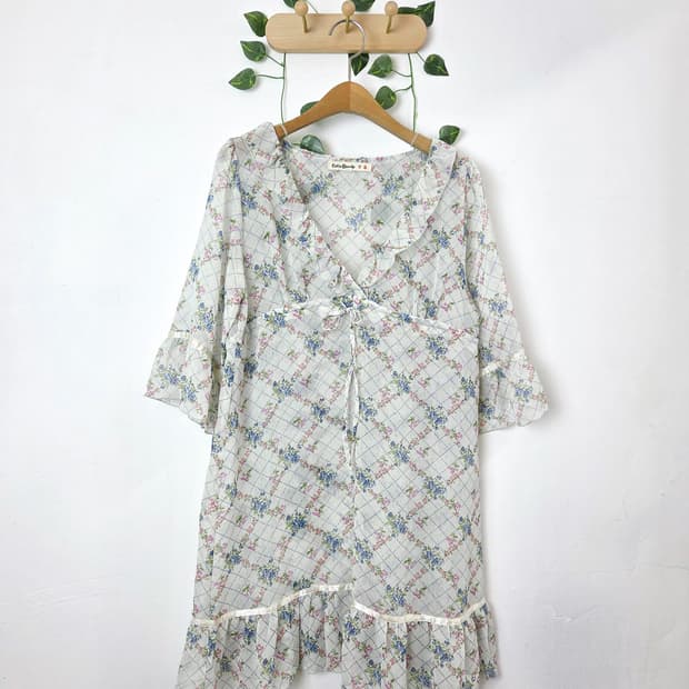 플라워 러블리 쉬폰 원피스