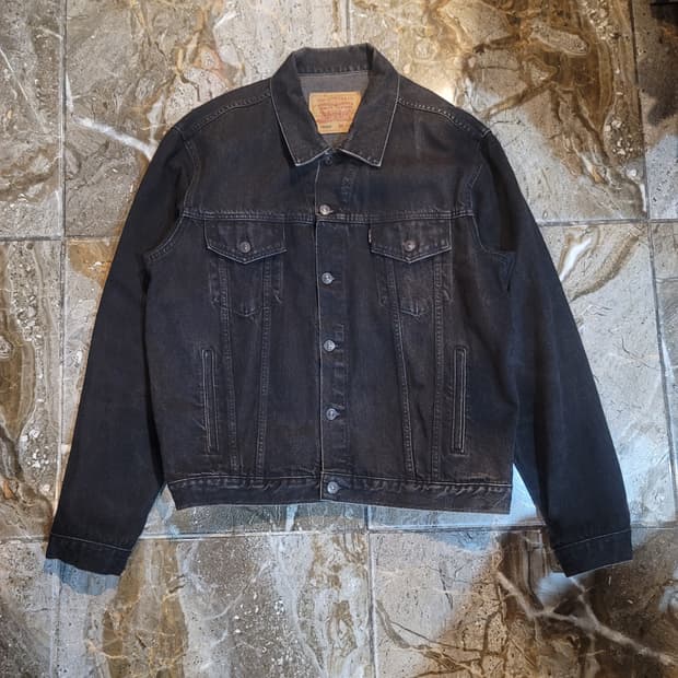 90's~ 리바이스 흑청 3세대 데님자켓 