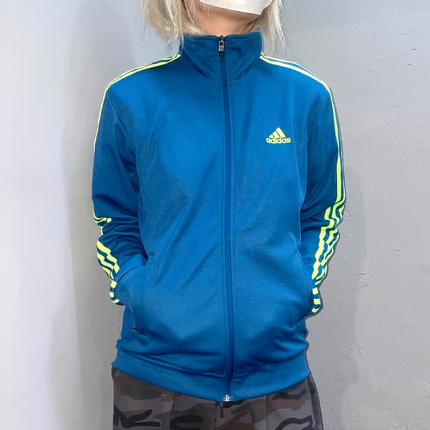 ADIDAS 네온 그린 라인 져지