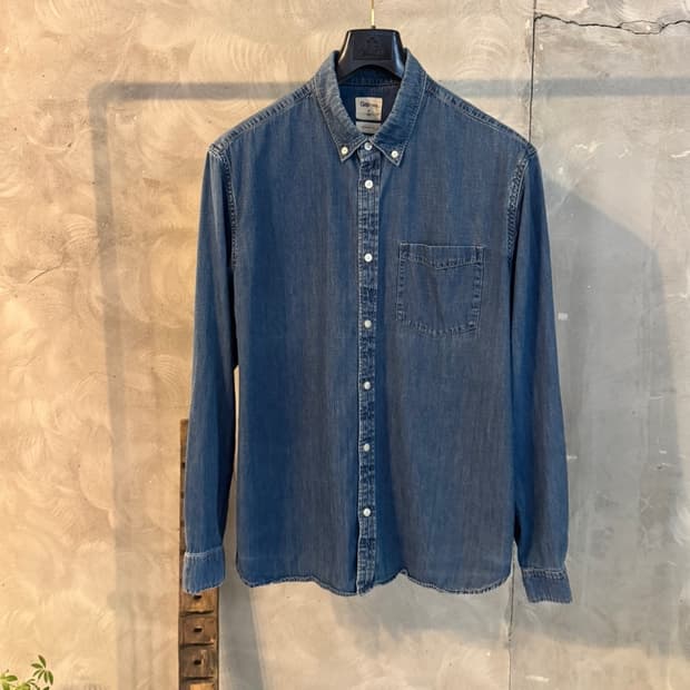 GAP 갭 1969 데님 버튼다운 셔츠 100
