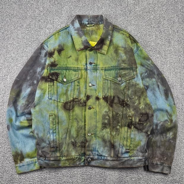 랭글러 데님 트러커 자켓 다잉 커스텀 ( XL추정 ) / 11879