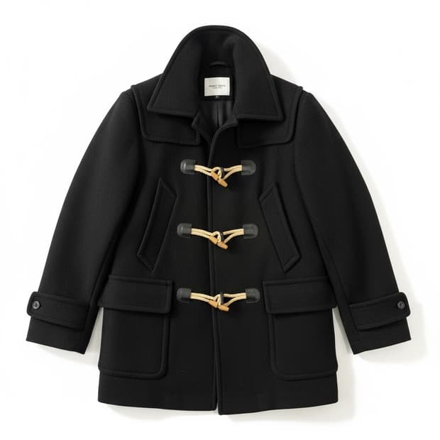 PEARLY GATES 블랙 더플 코트 5