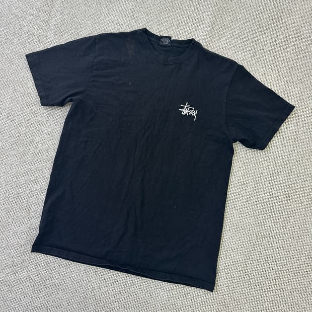 M 빈티지 블랙 반팔티 0417D