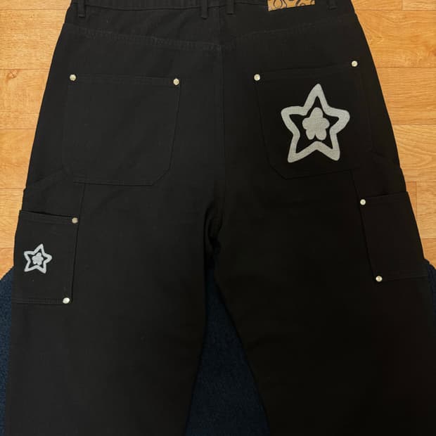 스타팀 더블니 카펜터 블랙 36