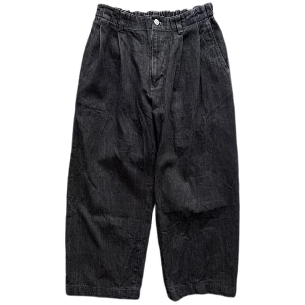 WYM 블랙 데님팬츠 33in