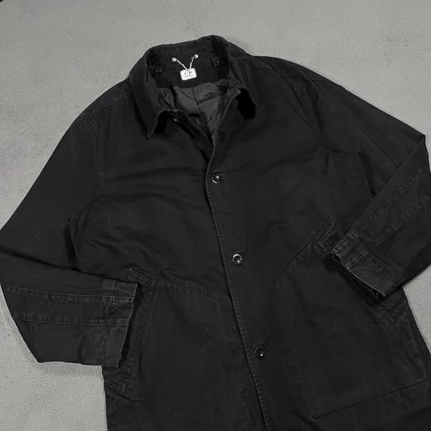 CP컴퍼니 코튼 롱 싱글버튼 코트 자켓