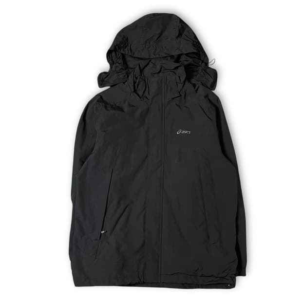 아식스 블랙 나일론 바람막이 자켓 95