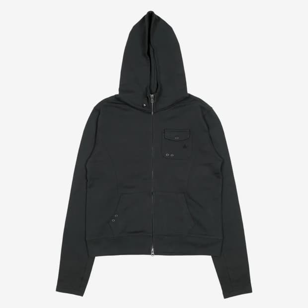 TCM easy pocket hooded zip-up (charcoal)