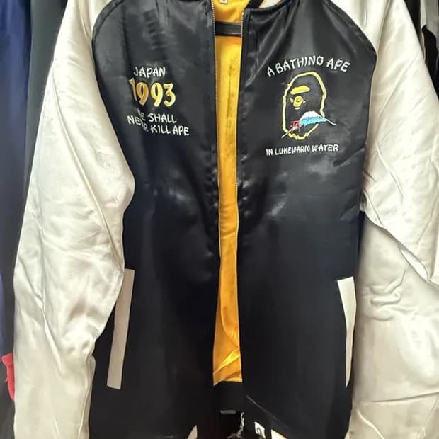 베이프 재팬 수베니어 자켓 블랙