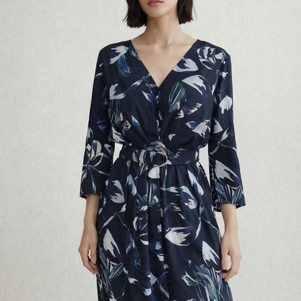 망고(MNG SUIT) 플라워 원피스 휴양지 리조트룩 XS 44~55