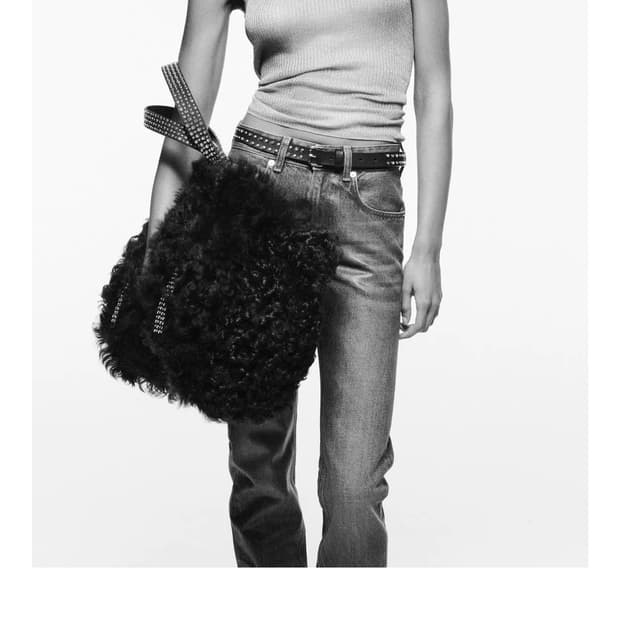 Zara X Ludovic de saint sernin 왁스드데님팬츠