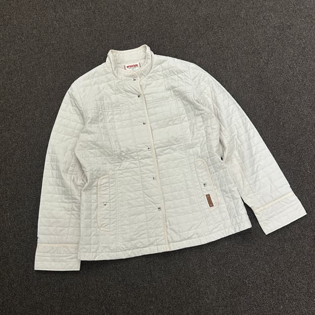 M)맥그리거 빈티지 여성 아이보리 누빔 자켓