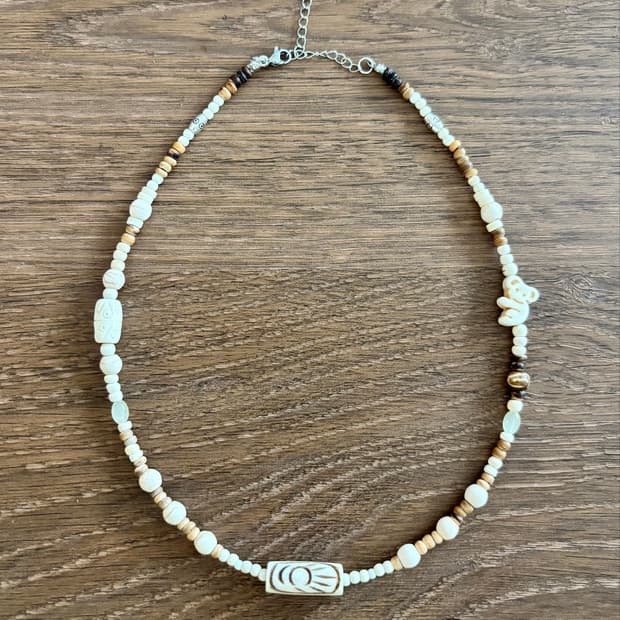 빈티지 우드코알라 necklace