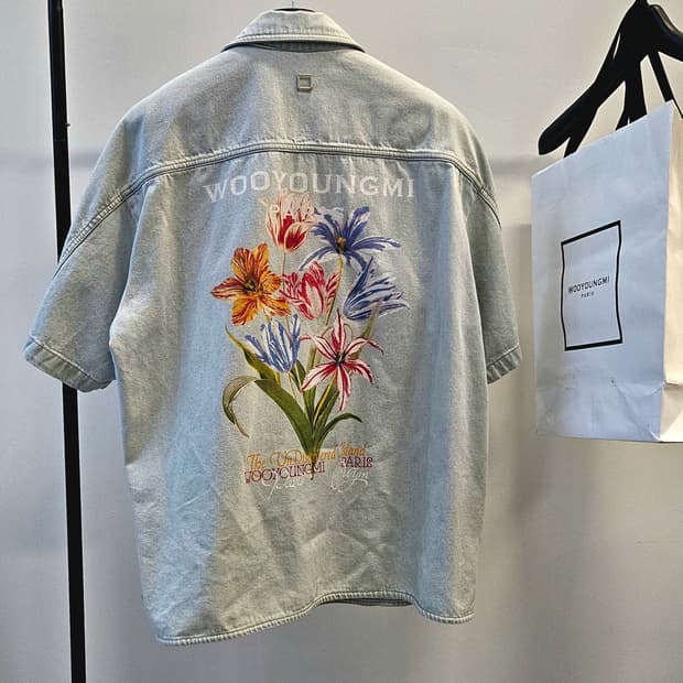 우영미 플라워 데님 반팔 자켓
사이즈 48 / 새상품