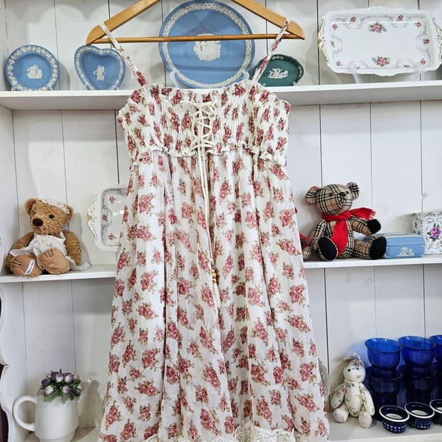 플라워 레이스 2way 뷔스티에 원피스