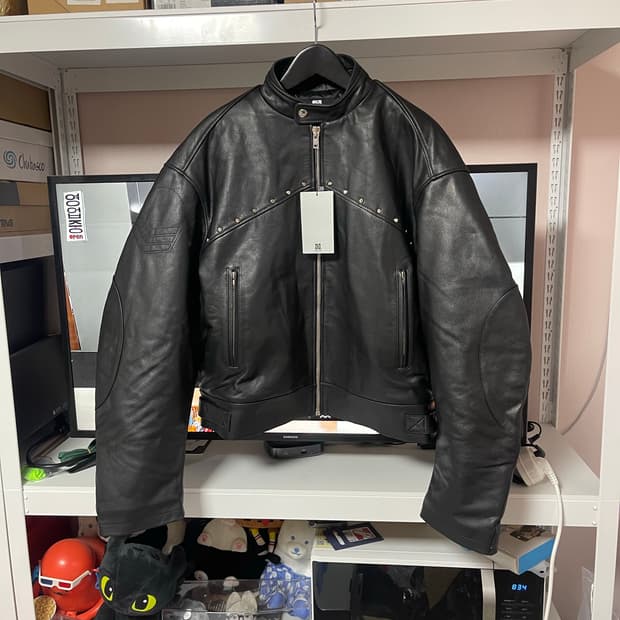 선데이오프클럽 소가죽 sleeve parka