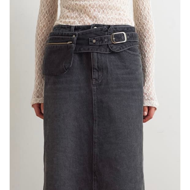 아옵트 벨트백 블랙