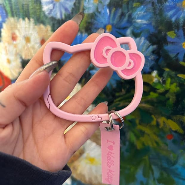 HELLO KITTY FACE CARABINER 헬로 키티 얼굴 카라비나