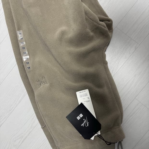 유니클로 니들스 플리스 트랙팬츠 베이지 XL
