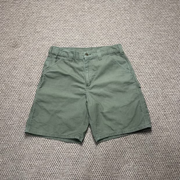 칼하트 카펜터 쇼츠 팬츠 카키 32