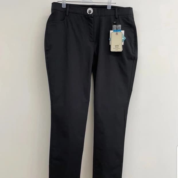 [새상품] 헨리코튼 골프 여성 블랙 슬랙스 (80사이즈)