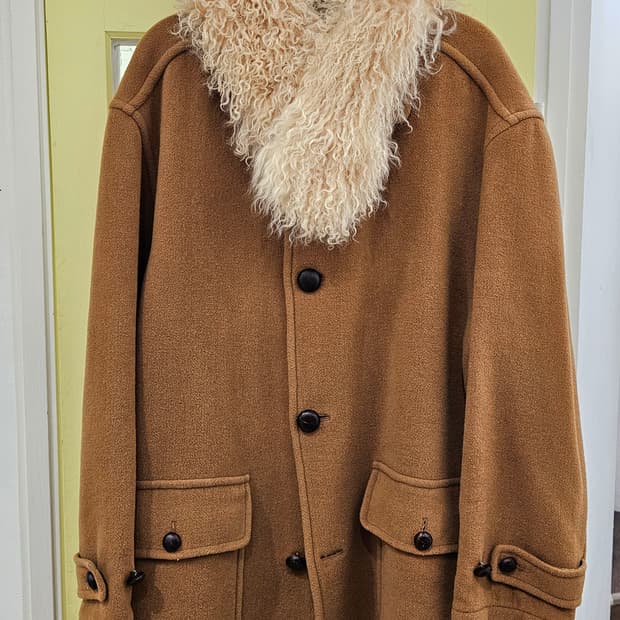 Japan 아이보리 양털 머플러