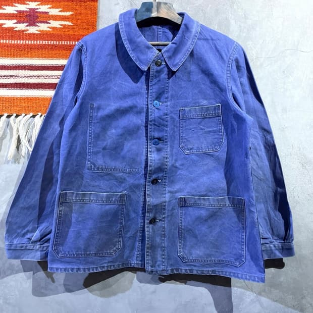 Vintage 유러피안 프렌치 멀티 포켓 워크자켓